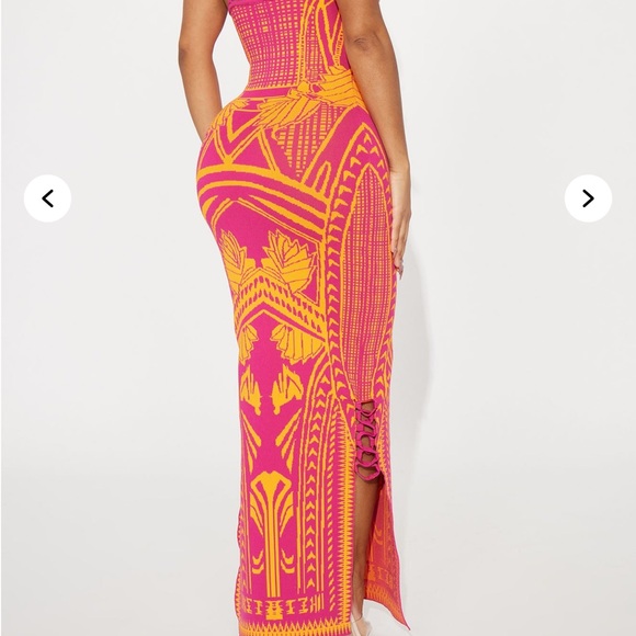 NWT Bad Gal Bandage Maxi Dress - Pink - Picture 7 of 7